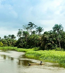 Lagunes multiple en Cote d'Ivoire.